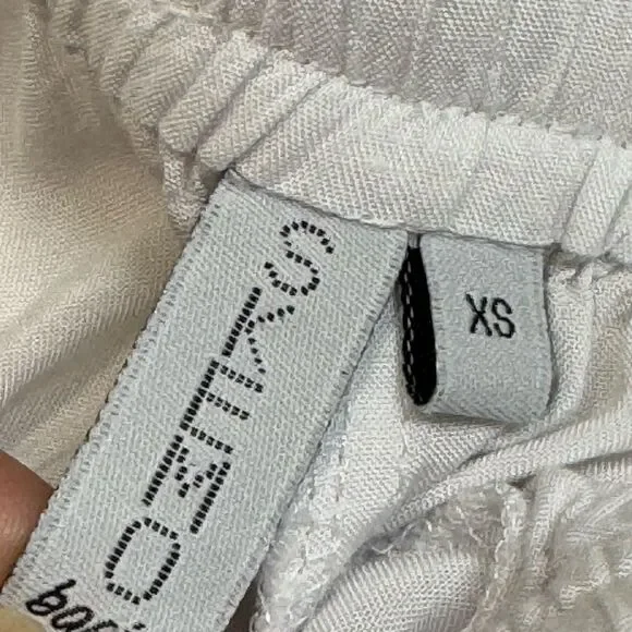 Skemo Basics Loungewear Jogger White Elastic Pants XS - Picture 7 of 8